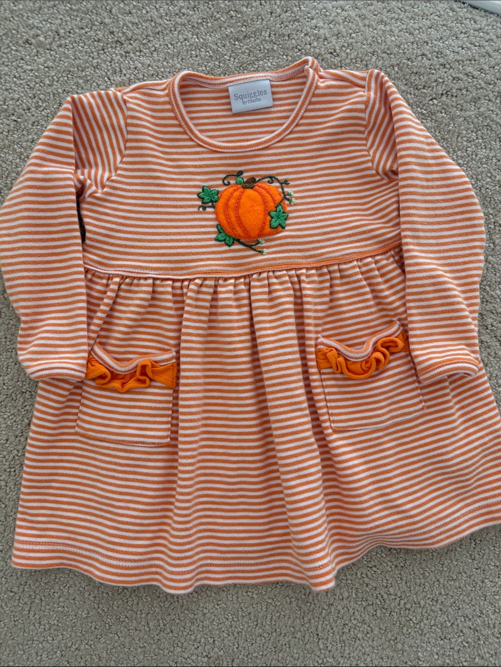 Squiggles by Charlie Pumpkin Dress 18M